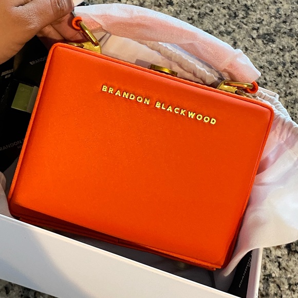 Brandon Blackwood Handbags - Brandon Blackwood Mini Kendrick Trunk Burnt Orange